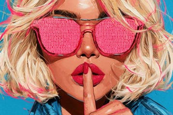 Iconica - Halftone Secret - unique 1/1 XXL (100 x 150 cm)