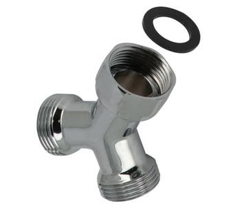 Bonfix Y-stuk 3/4 bt x swifelmoer x 3/4 bt. verchroomd, Doe-het-zelf en Verbouw, Ophalen of Verzenden, Nieuw