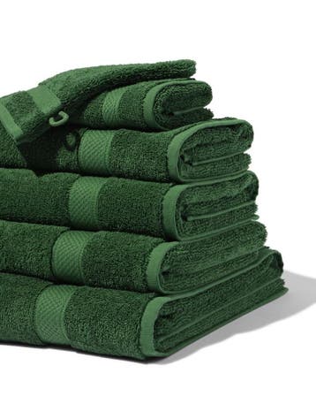 HEMA Handdoeken - zware kwaliteit bosgroen, Verzenden, Nieuw