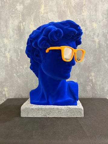 KIRAS - DAVID POP GENERATION VELLUTO BLU ELETTRICO  -