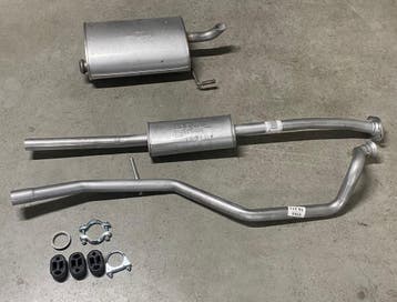 Complete uitlaat Einddemper + Middendemper Peugeot 206 stati, Verzenden, Nieuw