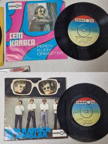 2 Early Cem Karaca Türküola 45 RPM Records – Anatolian Rock, Nieuw in verpakking