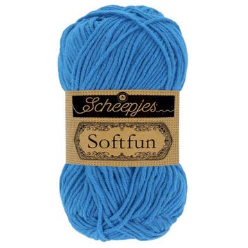 Scheepjes Softfun - 2629 azure - Katoen/Acryl Garen, Ophalen of Verzenden, Nieuw
