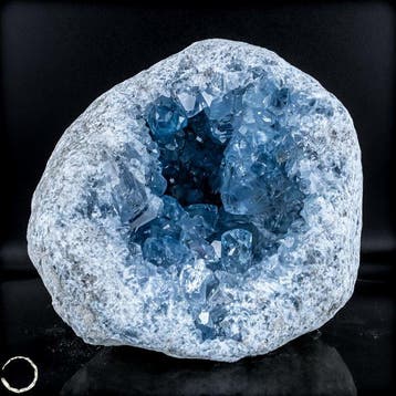 Celestine Druse – Hemel op Aarde in kristalvorm Geode-