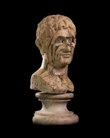 sculptuur, Busto di Augusto - 60 cm - Marmer