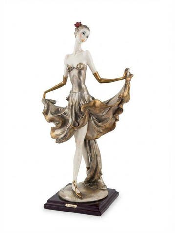 G. Armani - Figuur - Ballerina dipinta a mano - Biscuit