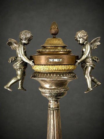 Staande klok - Legering - 1850-1900 - Grootvadersklok, Antiek en Kunst