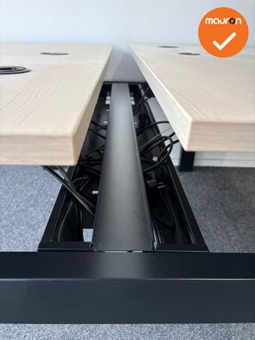 Vepa Presto Duo zit-sta bureau - 140x80 - memory bediening -, Werkplek, Ophalen of Verzenden, Gebruikt, Bureau