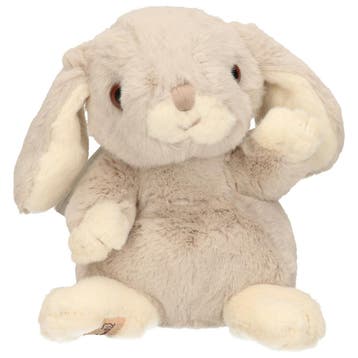 Bukowski konijn knuffel - lichtgrijs - zittend - 15 cm, Verzenden, Nieuw
