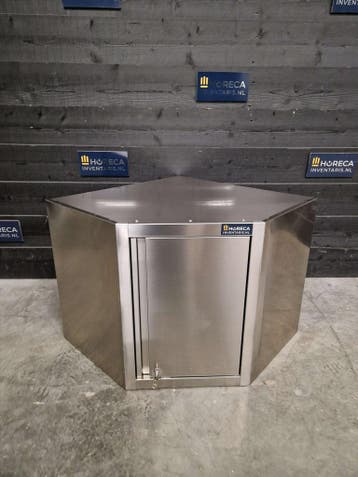 Wandkast | hoekmodel | 1 deur | RVS | 70 cm | horeca, Gebruikt, RVS Meubilair
