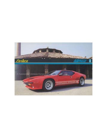 1988 DE TOMASO PANTERA GT5 S BROCHURE, Nieuw, Author
