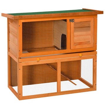 Klein Dierenhok Met 2 Verdiepingen, Weerbestendig, Vurenhout, Verzenden, Nieuw