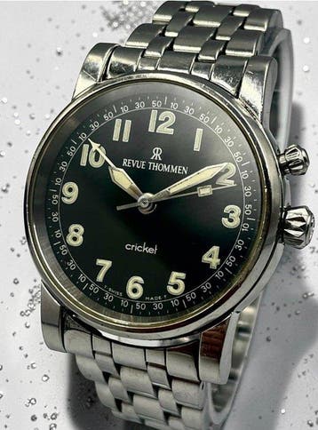 Revue Thommen - Cricket 1997 - Alarm - Steel - Full Set Box, Nieuw