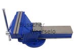 Bankschroef - Bek 200mm - vast - Blauw, Doe-het-zelf en Verbouw, Gereedschap | Handgereedschap, Ophalen of Verzenden, Nieuw