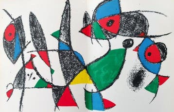 Joan Miro (1893-1983) - Litografia Original IX. (Miró, Antiek en Kunst