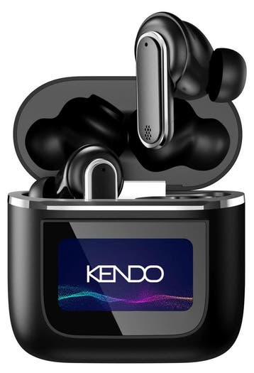 Oortjes draadloos - Bluetooth - USB C - Zwart - Kendo, Verzenden, Zo goed als nieuw
