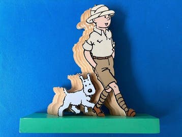 Tintin - Silhouette Trousselier en bois - Tintin au Congo -, Boeken, Nieuw