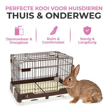 MaxxPet hondenbench konijnenhok 99x62x71cm (Hondenbenches), Dieren en Toebehoren, Hondenbenches, Verzenden, Nieuw