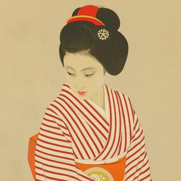 Original Lithograph - Maiko(Apprentice Geisha) -