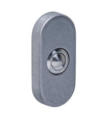 Intersteel beldrukker ovaal verdekt rvs getrommeld, Verzenden, Nieuw
