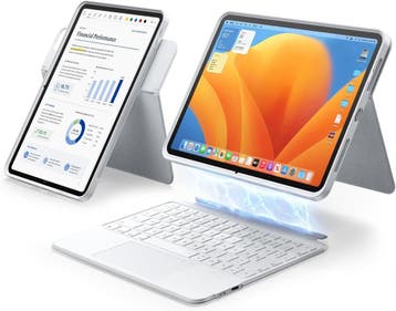iPad Air/Pro Toetsenbord 360 | Retourdeal 34% Korting, IPad Air 11" (M3/M2), iPad Pro 11" (4e/3e/2e/1e gen.), iPad Air 5e/4e gen.