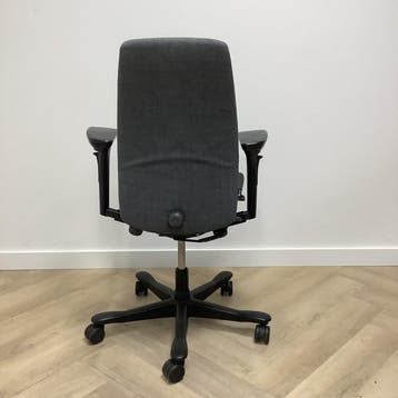 Kinnarps 5000 ergonomische bureaustoel, grijs - zwart, Gebruikt, Ophalen of Verzenden, Grijs, Bureaustoel