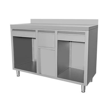 Koffiewerkbank | RVS | 1500x600x1150 mm HorecaTraders, Verzenden, Nieuw in verpakking