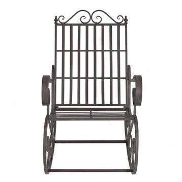 Schommelstoel Geraldton metaal 92x59x90 cm groen, Tuin en Terras, Verzenden, Nieuw