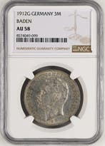 Duitsland, keizerrijk Friedrich II. 3 Mark 1912 - NGC AU58, Postzegels en Munten