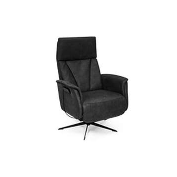 Relaxfauteuil Elst - relaxfauteuils - Antraciet, Huis en Inrichting, Nieuw, Stof