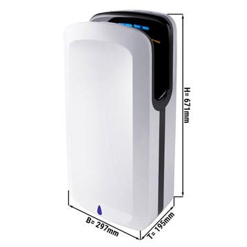 GGM Gastro | (2 stuks) Handdroger met HEPA-filter & |, Verzenden