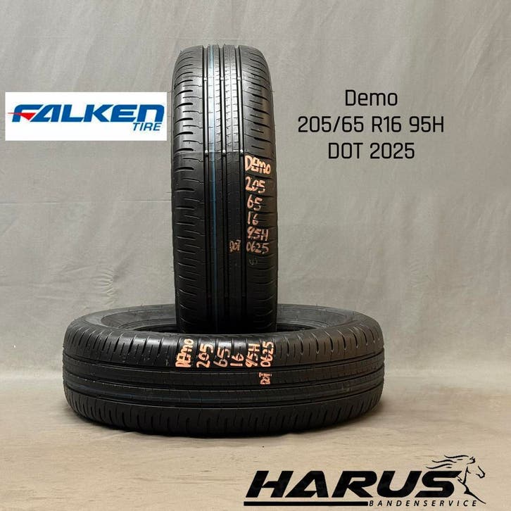 205/65/16 95H Falken Ziex ZE010B zomerbanden demo 2X, Auto-onderdelen, Banden en Velgen, 16 inch, Erkend duurzaam, Zomerbanden