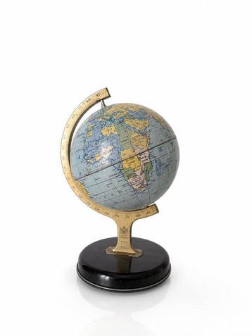 Terrestrial table globe - Rare Chad Valley M.200 Tin Globe, Antiek en Kunst