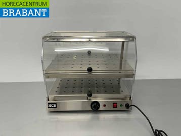 HCB RVS Warmhoudvitrine 4 kleppen 50 cm 230V Horeca, Ophalen of Verzenden, Nieuw in verpakking