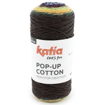 Katia Pop-Up Cotton - 301 Middernacht - Multicolor Mouline, Ophalen of Verzenden, Nieuw