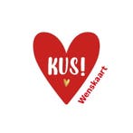 kaart in hartvorm KUS - valentijn - liefde - (Kaarten), Ophalen of Verzenden, Nieuw