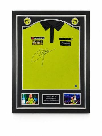 Michael van Gerwen - Premium Frame - Gesigneerde officiële, Nieuw