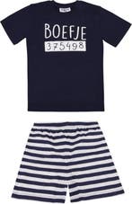 Fun2Wear - Shortama Boefje - Navy Blauw - Maat 86, Verzenden, Nieuw