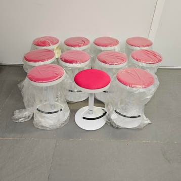 Miunn verstelbare kruk - roze stof, Huis en Inrichting, Ophalen of Verzenden, Nieuw