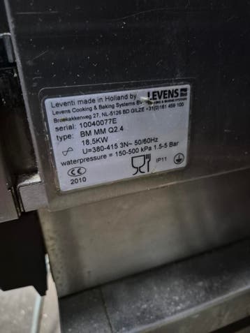 12 plaats oven Leventi  in Faillissementsveiling, Gebruikt, Ovens, Magnetrons en Steamers