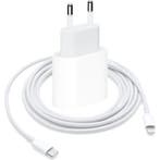 Quick Charge USB-C stekker met iPhone kabel – geschikt voor, Ophalen of Verzenden, Nieuw