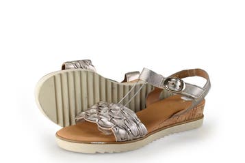 Gabor Sandalen in maat 39 Zilver, Overige kleuren, Verzenden, Gabor, Sandalen of Muiltjes