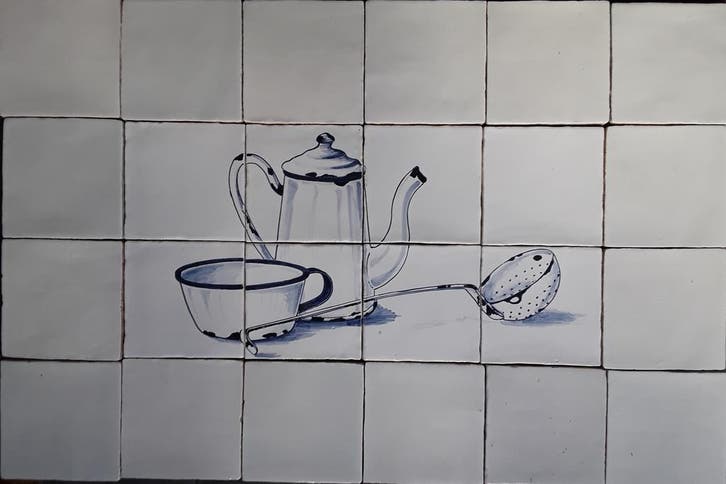 Authentiek friesch-tegelatelier, Doe-het-zelf en Verbouw, Tegels, Minder dan 20 cm, Minder dan 20 cm, 10 m² of meer, Nieuw, Keramiek