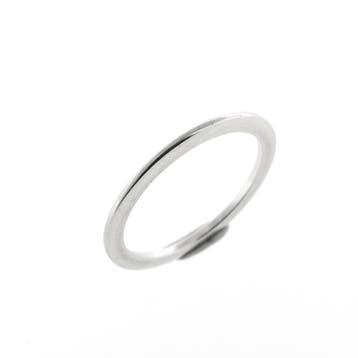 Witgouden aanschuifring, Sieraden, Tassen en Uiterlijk, Ringen, Gebruikt, Ophalen of Verzenden, Kleiner dan 17, Dame