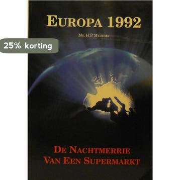EUROPA 1992, DE NACHTMERRIE .. - Medema 9789063531942, Verzenden, Gelezen, Medema