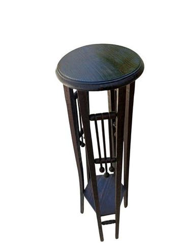 Bijzettafel - Hout - Bloempot/Sokkel