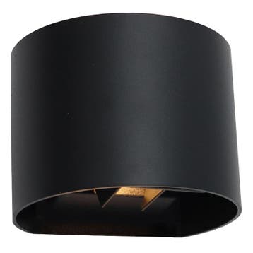 Moderne up down wandlamp zwart, Dion, IP65, Ophalen of Verzenden, Nieuw, Aluminium, Wandlamp
