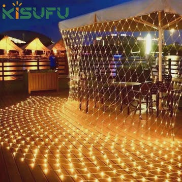 LED Net Verlichting 1.5x1.5M tot 8x10M - Sfeervolle Tuin & F, Verzenden, Nieuw
