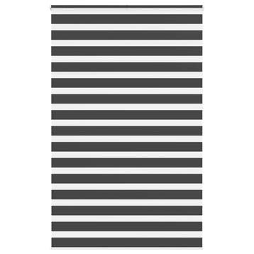 Zebra rolgordijn 140x230cm Zwart | Retourdeal 45% Korting, 100 tot 150 cm, 200 cm of meer, Zwart, Ophalen of Verzenden