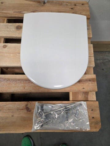 Pressalit Projecta D Closetzitting – Polygiene Wit – 36,3 x, Doe-het-zelf en Verbouw, Sanitair, Ophalen of Verzenden, Nieuw, Bad